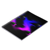 Glitch plasma zwart notitieboek (Linkerzijde)