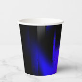 Glitch plasma zwart papieren bekers (Voorkant)