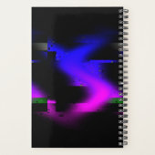 Glitch plasma zwart planner (Achterkant)