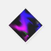 Glitch plasma zwart servet (Hoek)