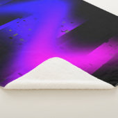 Glitch plasma zwart sherpa deken (3/4)