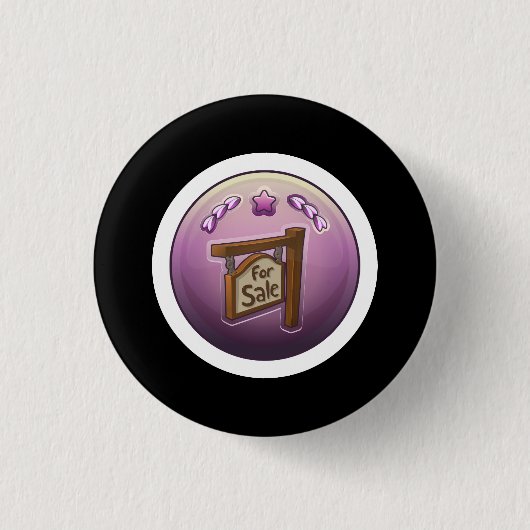 Glitch: prestatie-homesteader ronde button 3,2 cm (Voorkant)