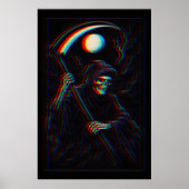 Glitch Reaper – Grim Death in RGB Poster (Voorkant)