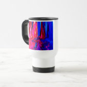 Glitch Red en Blue Reisbeker (Voorkant links)