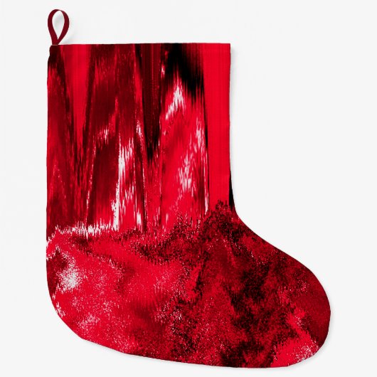 Glitch Red Grote Kerstsok (Voorkant)