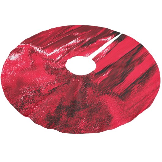 Glitch Red Kerstboom Rok (Gekanteld)