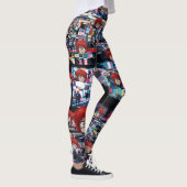 Glitch Retro Anime  Leggings (Rechts)