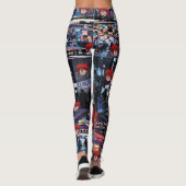 Glitch Retro Anime  Leggings (Achterkant)