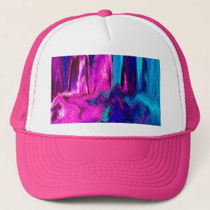 Glitch (roze en Blauwgroen) Trucker Pet