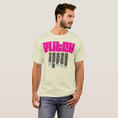 Glitch roze - man, natuurlijk t-shirt (Voorkant volledig)