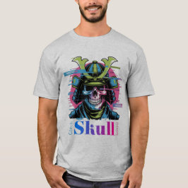 Glitch Skull Samurai: de digitale krijger van het  T-shirt