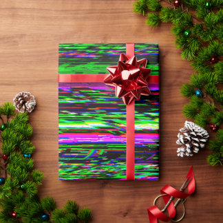 Glitch tech abstract pattern cadeaupapier