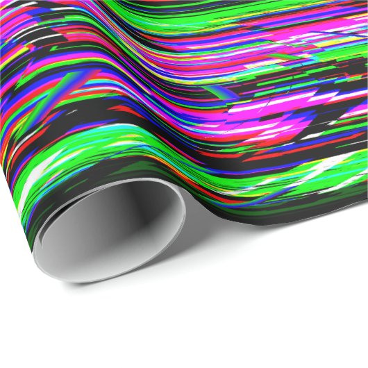 Glitch tech abstract pattern cadeaupapier (Rol Hoek)