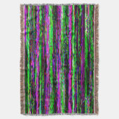 Glitch tech abstract pattern deken (Voorkant Verticaal)
