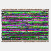 Glitch tech abstract pattern deken (Voorkant)