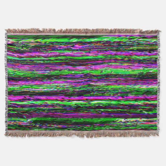 Glitch tech abstract pattern deken (Voorkant)