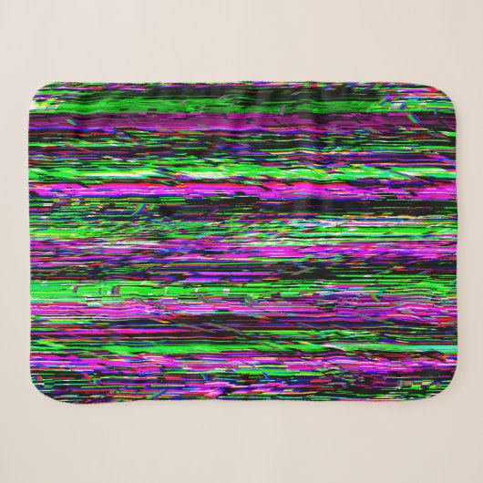 Glitch tech abstract pattern sherpa deken (Voorkant (horizontaal))