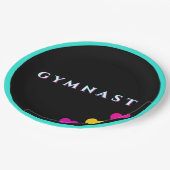 Glitch Tekst Gymnastiek Gymnast Hart Papieren Bordje (Gekanteld)