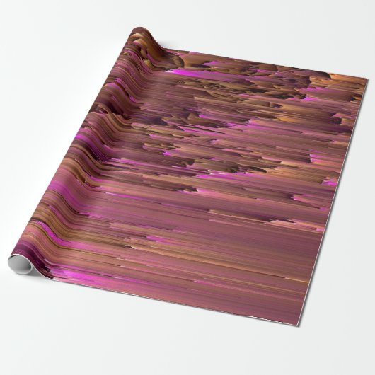 glitch Texture Overlays TV Lijst Filmsback Cadeaupapier (Uitgerold)