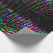 Glitch textuur op testscherm. cadeaupapier (Hoek)