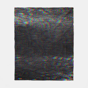 Glitch textuur op testscherm. fleece deken