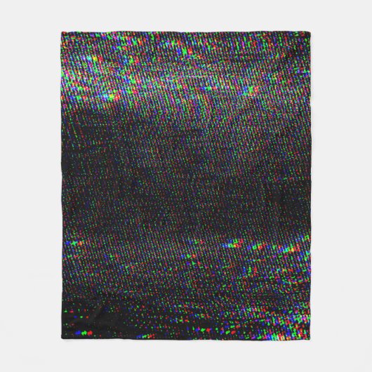 Glitch textuur op testscherm. fleece deken (Voorkant)