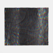 Glitch textuur op testscherm. fleece deken (Voorkant (Horizontaal))