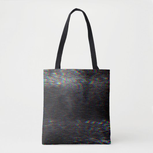 Glitch textuur op testscherm. tote bag (Voorkant)