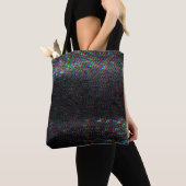 Glitch textuur op testscherm. tote bag (Dichtbij)