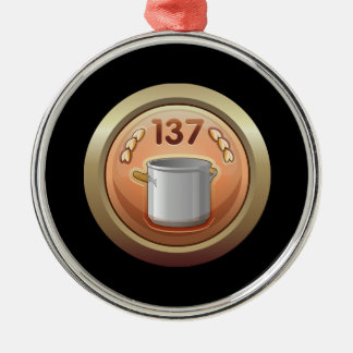 Glitch: toekenning van de voltooiings de gouden metalen ornament