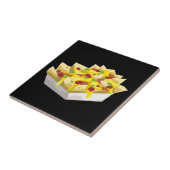 Glitch Voedsel hongerige nachos Tegeltje (Zijkant)