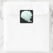 Glitch Wardrobia mentale item 20 w1 Vierkante Sticker (Tas)