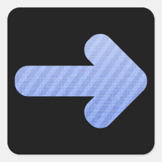 Glitch Wardrobia pijl 1 Vierkante Sticker