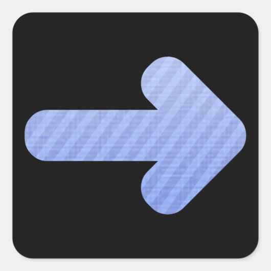 Glitch Wardrobia pijl 1 Vierkante Sticker (Voorkant)