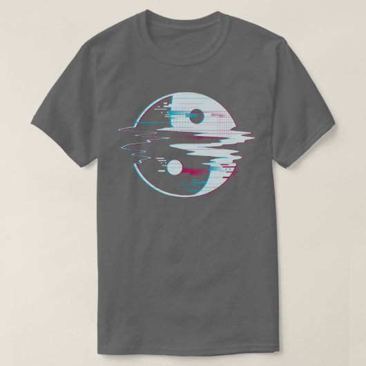 Glitch Yin Yang T-shirt (Design voorkant)