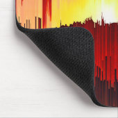 Glitch Zonsondergang Hemel Abstracte Kunst Muismat (Hoek)