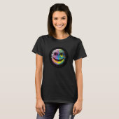 Glitchcore Digitale Gezicht Algorithmisch Nerdco T-shirt (Voorkant volledig)