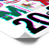 Glitched CAN USA MEX 2026  – World Cup Soccer  Poster (Hoek)