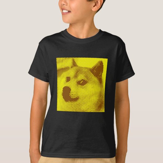 Glitched, pop art halftone design t-shirt (Voorkant)