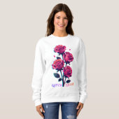 Glitched Roses Grow Louder Trui (Voorkant volledig)