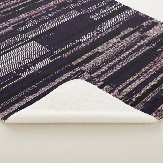 Glitched TV scherm met gebroken pixels. Abstracte  Sherpa Deken (3/4)