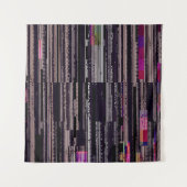 Glitched TV scherm met gebroken pixels. Abstracte  Wandkleed (Voorkant (horizontaal))