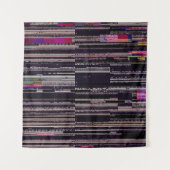 Glitched TV scherm met gebroken pixels. Abstracte  Wandkleed (Voorkant)