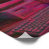 Glitchende Terminal | Vaporwave Techcore Poster (Hoek)