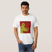 GLITCHER RED T-SHIRT (Voorkant volledig)