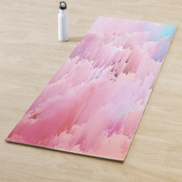 Glitches van de pastelkleur yogamat