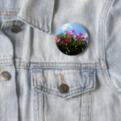 Glitchin' Flowers Ronde Button 5,7 Cm (In situ)