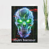 Glitching Skull of Neon Fury Kaart (Voorkant)