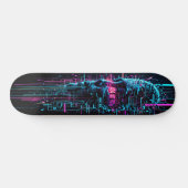 Glitchwave Skater Edition 1 Persoonlijk Skateboard (Horizontaal)