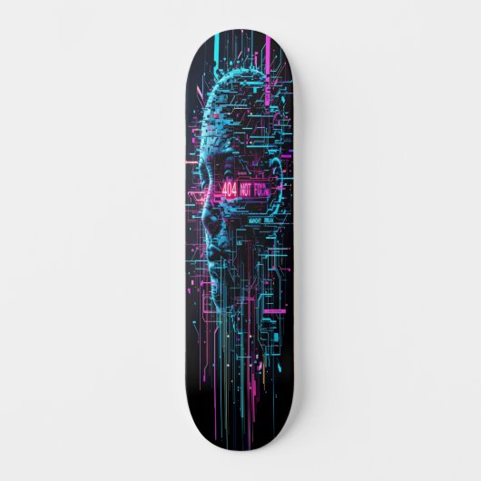 Glitchwave Skater Edition 1 Persoonlijk Skateboard (Voorkant)